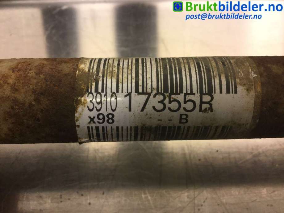 Drivaksel venstre foran til Renault Clio 2012-2016 (Type IV, Fase 1)  (RENAULT|3910 17355R|)
