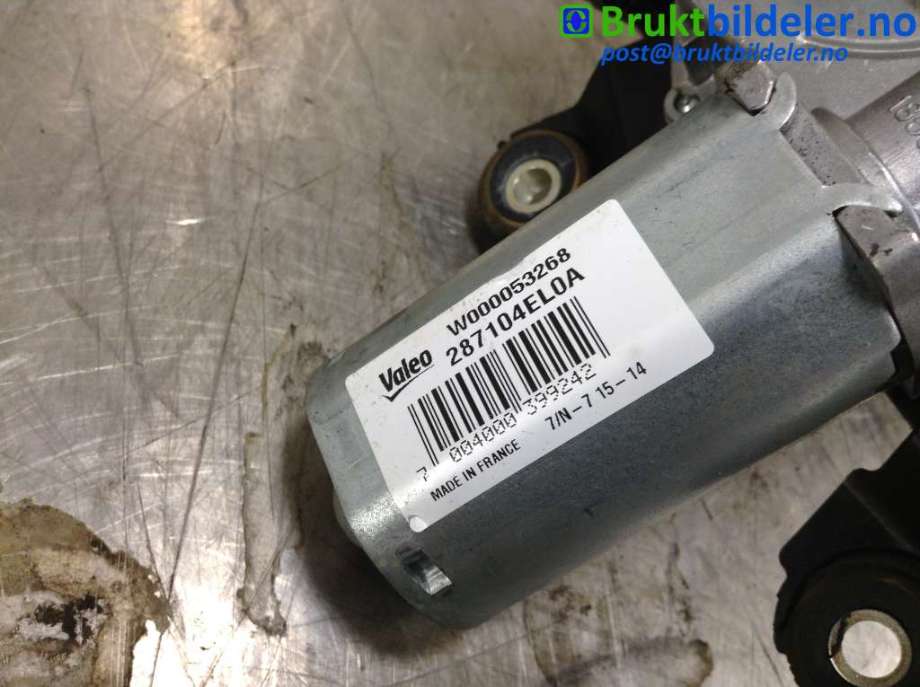 Wiper Motor, Rear til Nissan Qashqai 2014-2021 (Type II)  (NISSAN|287104EL0A|W000053268|)