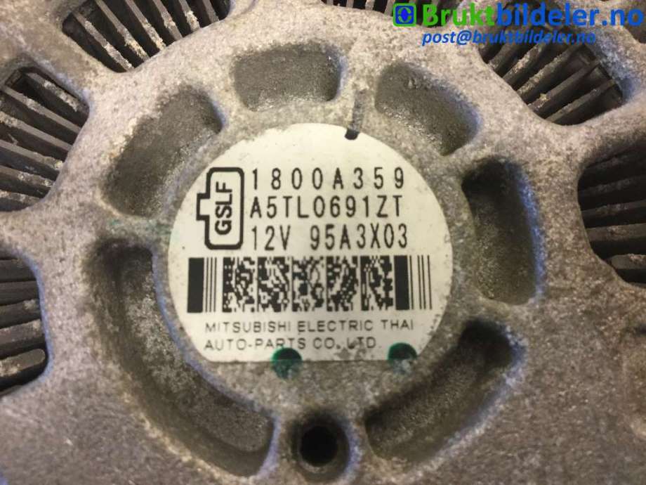 Dynamo til Mitsubishi Space Star 2013-->> (Type II)  (MITSUBISHI|1800A359|A5TL0691ZT|)
