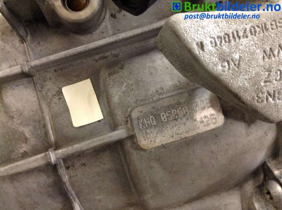 Girkasse manuell 6-trinn til Škoda Octavia 2005-2008 (Type II, Fase 1)  (SKODA||KNQ GEARKODE)