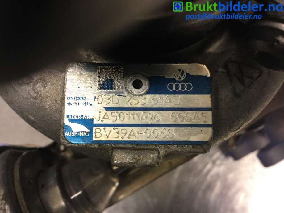 Turbo til Škoda Roomster 2006-2010 (Fase 1) (SKODA|03G 253 014 D|JA50111416 00045|BV39A-0068)