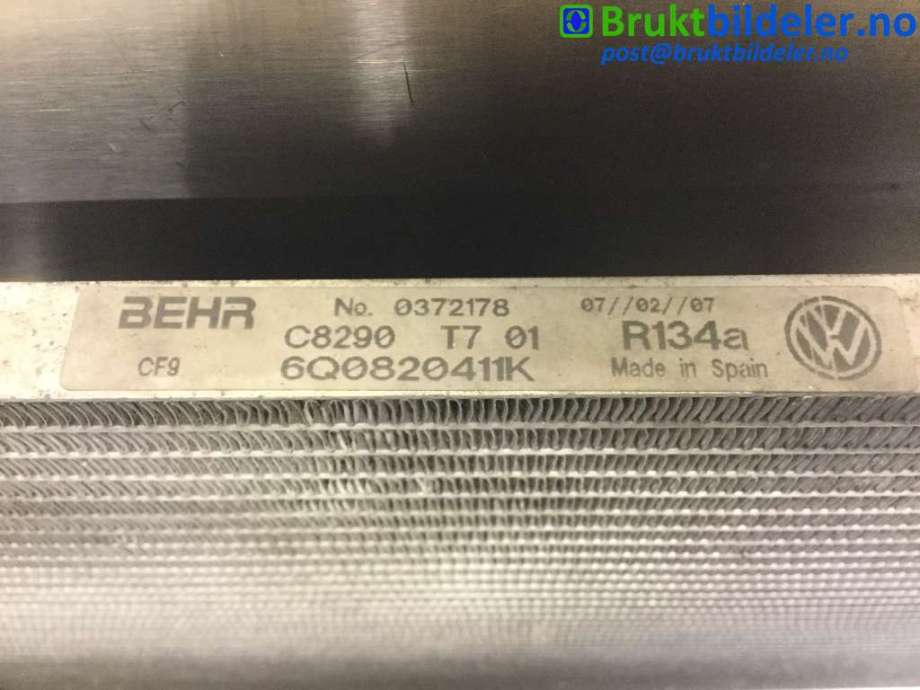 Aircondition radiator til Škoda Roomster 2006-2010 (Fase 1)  (SKODA|6Q0820411K|)