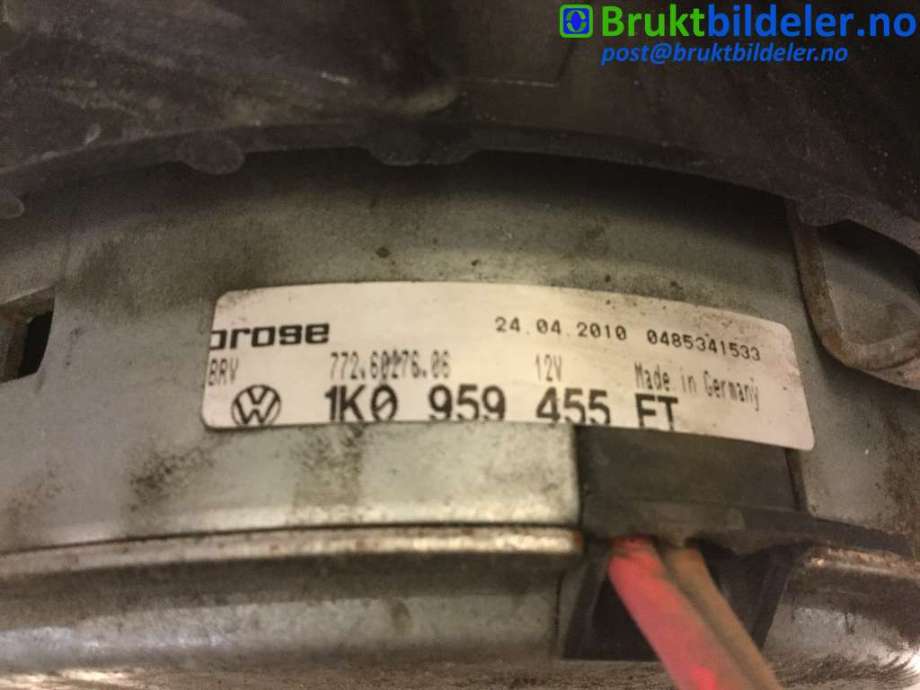 Kjølevifte til VW Tiguan 2007-2011 (Type I, Fase 1)  (VOLKSWAGEN|1K0 959 455 ET|)