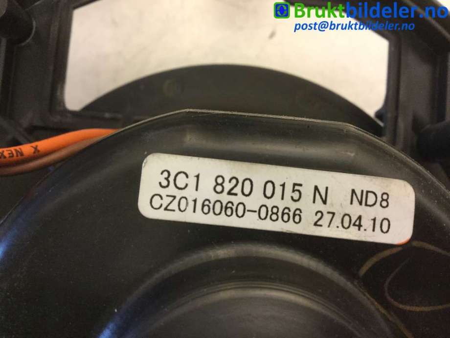 Varmeapparat motor til VW Tiguan 2007-2011 (Type I, Fase 1)  (VOLKSWAGEN|3C1 820 015 N|CZ016060-0866|)