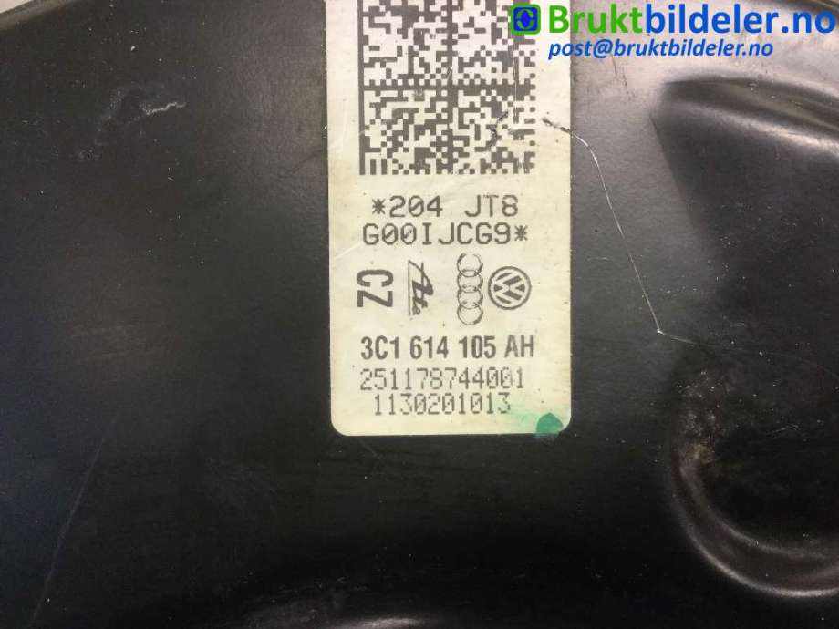 Bremsekraft-forsterker til VW Tiguan 2007-2011 (Type I, Fase 1)  (VOLKSWAGEN|3C1 614 105 AH|)