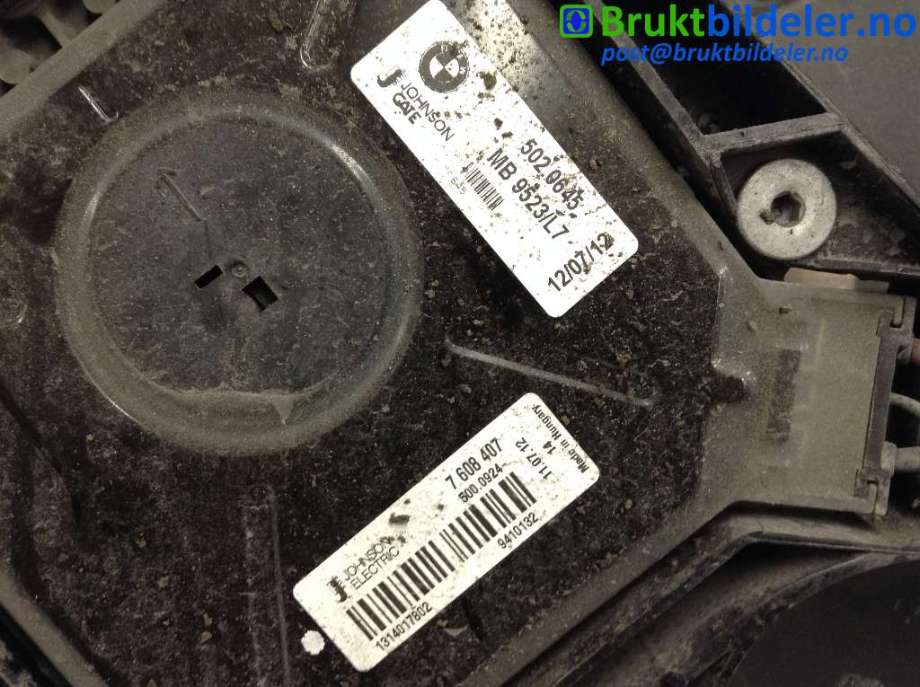 Kjølevifte til BMW 3-Serie 2012-2018 (F30/F31/F34) (F30/F31/F34) (BMW|7 608 407|1314017802|)