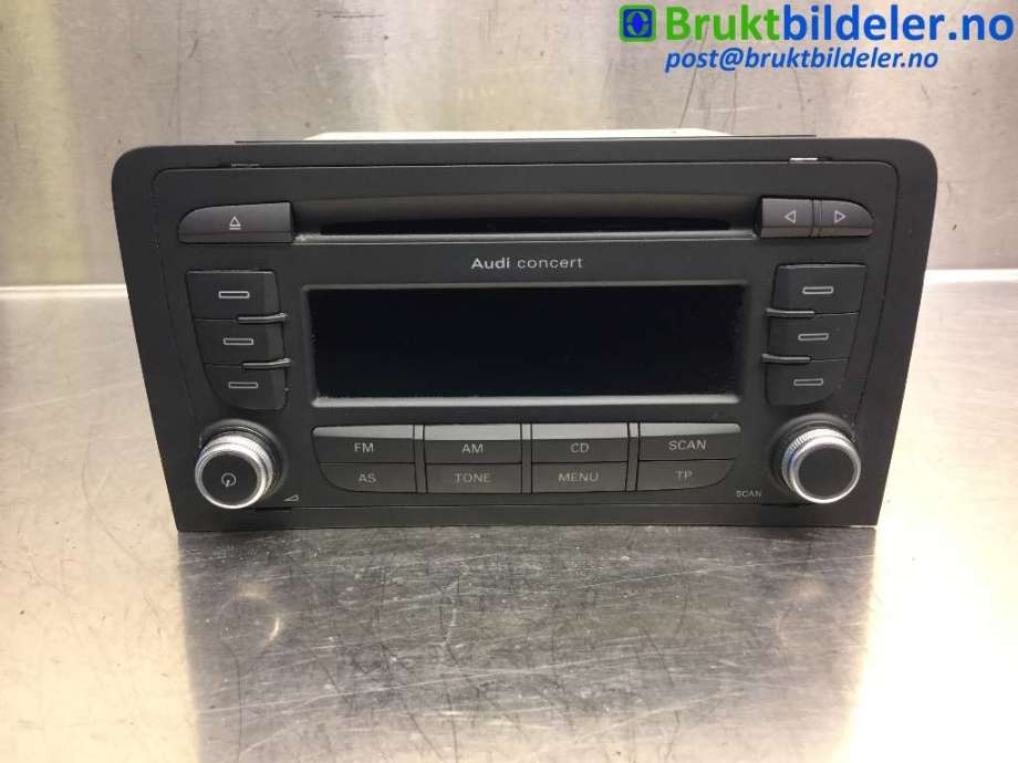 Bilstereo til Audi A3, 2009-2012 (Type II, Fase 2) (AUDI|8P0 035 186 AB)