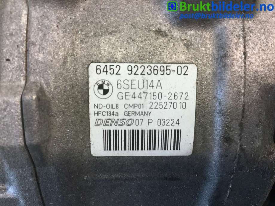 Aircondition kompressor til BMW 3-Serie 2012-2018 (F30/F31/F34) (F30/F31/F34) (BMW|64 52 9 223 695-02|GE447150-2672|)