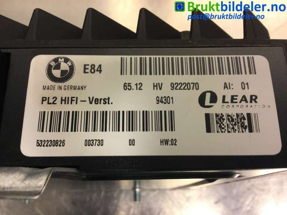 Bilstereo forsterker til BMW X1 2009-2015 (E84) (E84) (BMW|6512 9 222 070|532230826|)