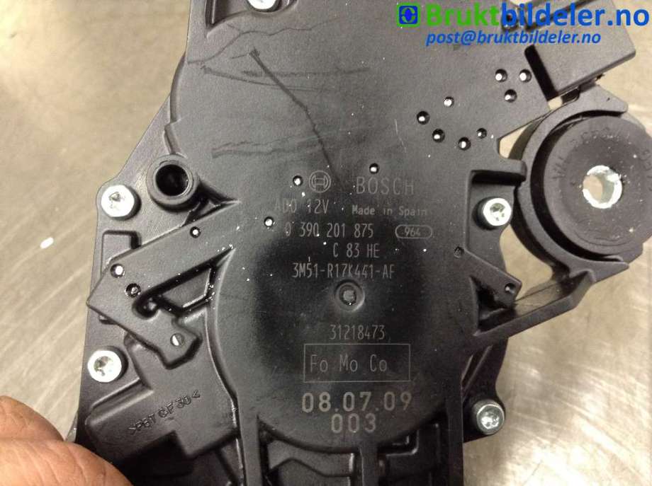Viskermotor bakrute til Ford Galaxy 2007-2010 (Type III, Fase 1)  (FORD|3M51-R17K441-AF|0 390 201 875|)
