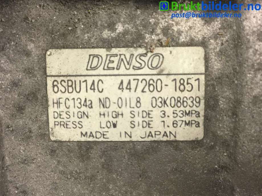 Aircondition kompressor til BMW 5-Serie 2003-2010 (E60/E61) (E60/E61) (BMW||447260-1851)