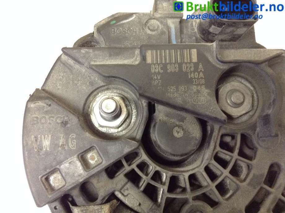 Dynamo til VW Scirocco 2008-2013  (VOLKSWAGEN|03C 903 023 A|)