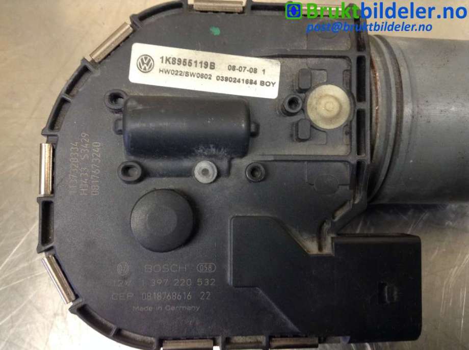 Viskermotor frontrute til VW Scirocco 2008-2013  (VOLKSWAGEN|1 397 220 532|)