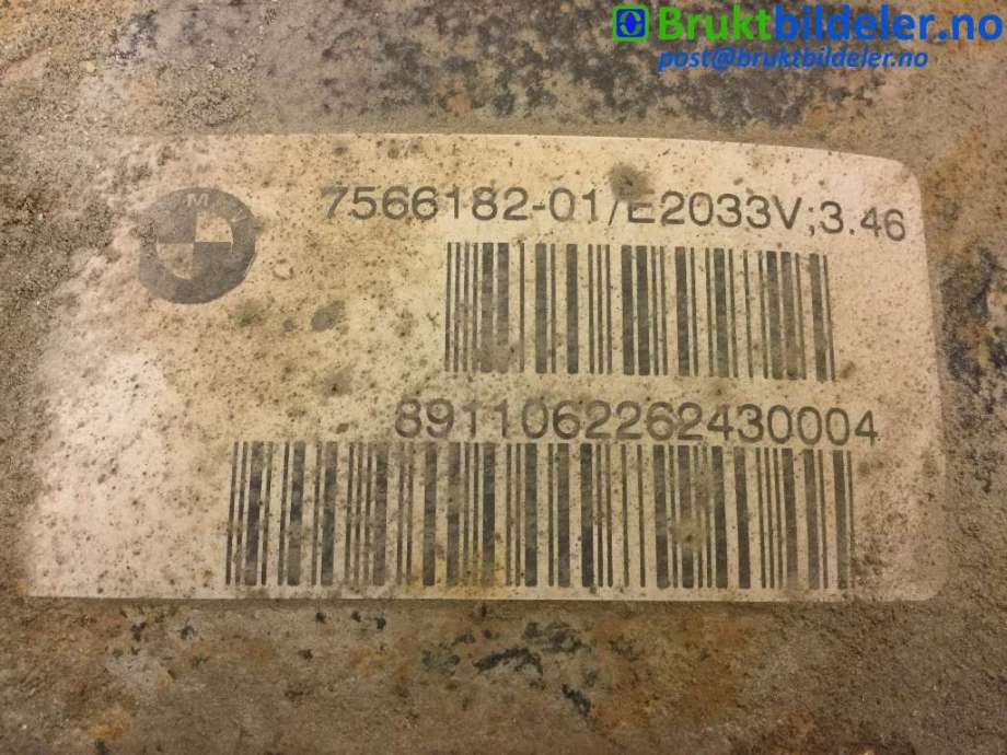 Kardang klokke bak til BMW X1 2009-2015 (E84) (E84) (BMW|7 566 182-01|E2033V|)