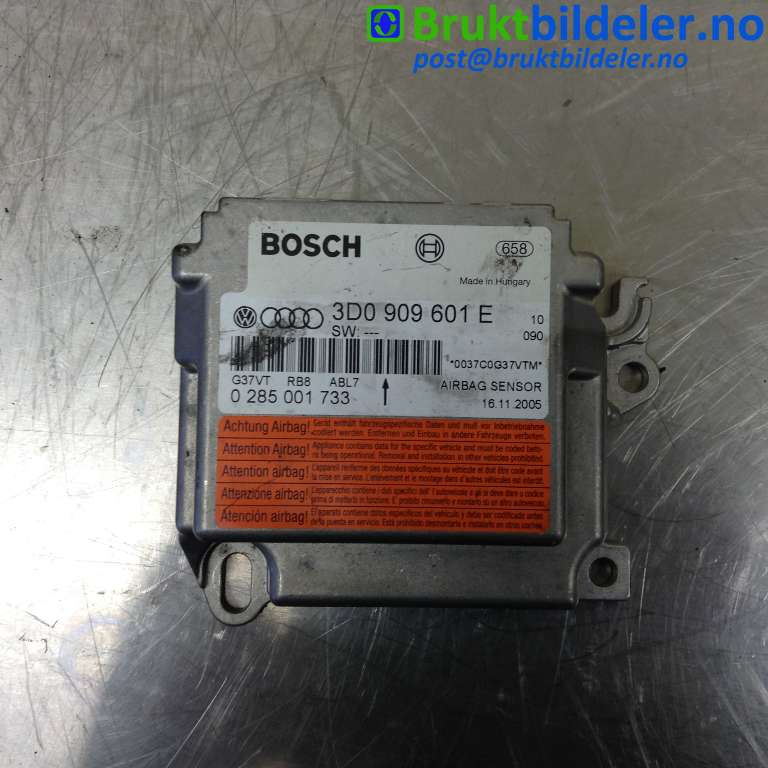 Airbag elektronikk til VW Touareg 2003-2007 (Type I, Fase 1)  (VOLKSWAGEN|3D0909601E|)