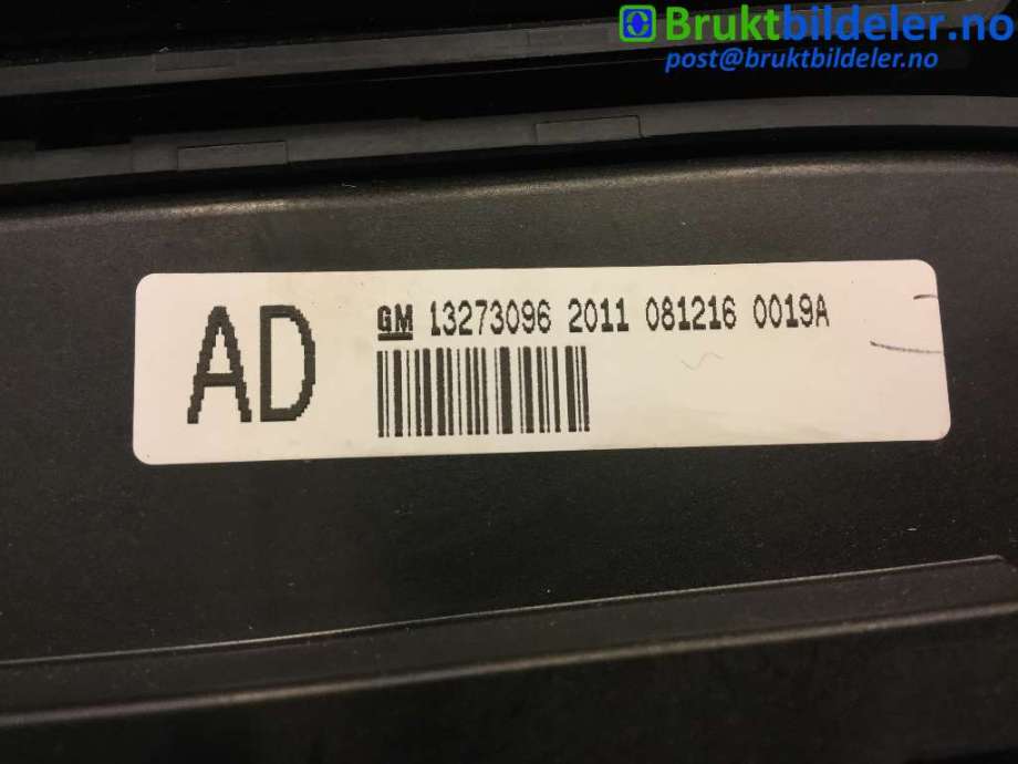 Varmeapparat betjening til Opel Insignia A 2009-2014  (OPEL|13273096||13273256)