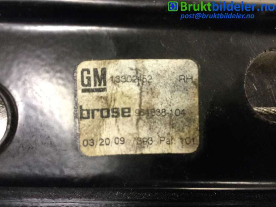 Ruteheis høyre foran til Opel Insignia A 2009-2014  (OPEL|13302452|964838-104|)