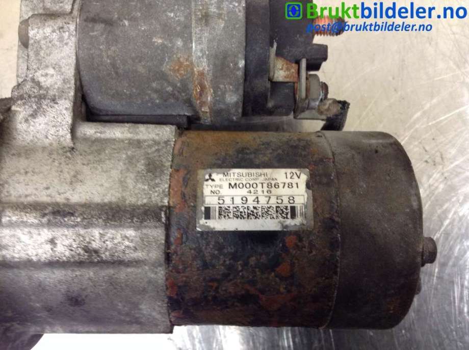Starter til Saab 9-5 2001-2005 (Type I, Fase 2)  (SAAB|M000T86781|)