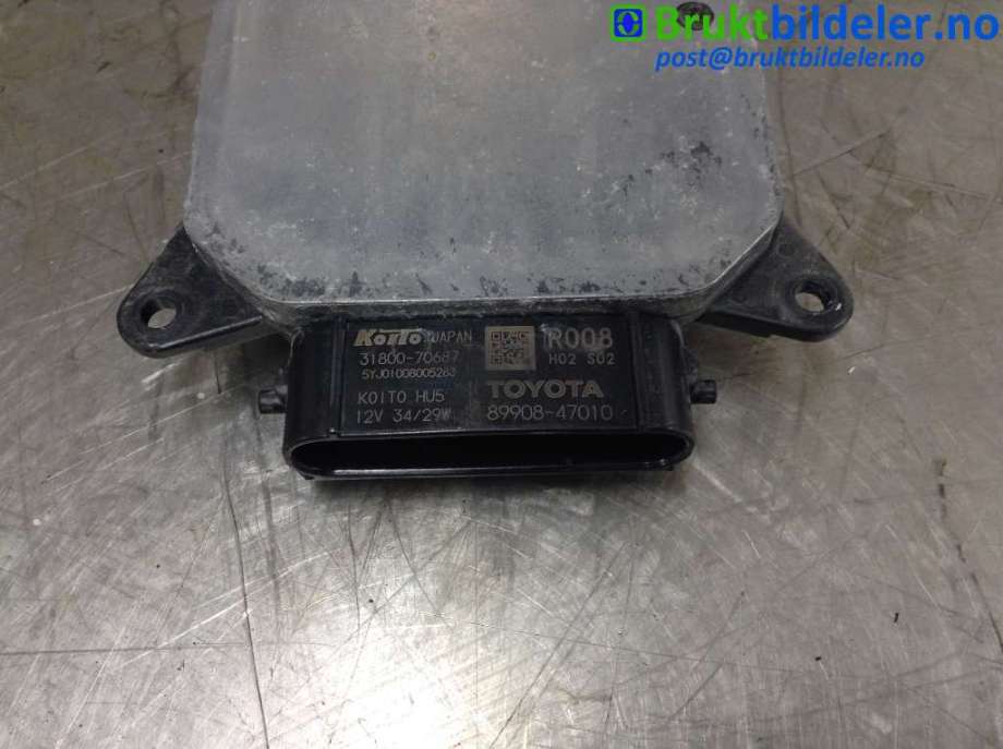 Styreenhet xenon/ballast til Toyota Prius 2016-2023 (Type IV) (combi) (combi) (TOYOTA|89908-47010|31800-70687|)