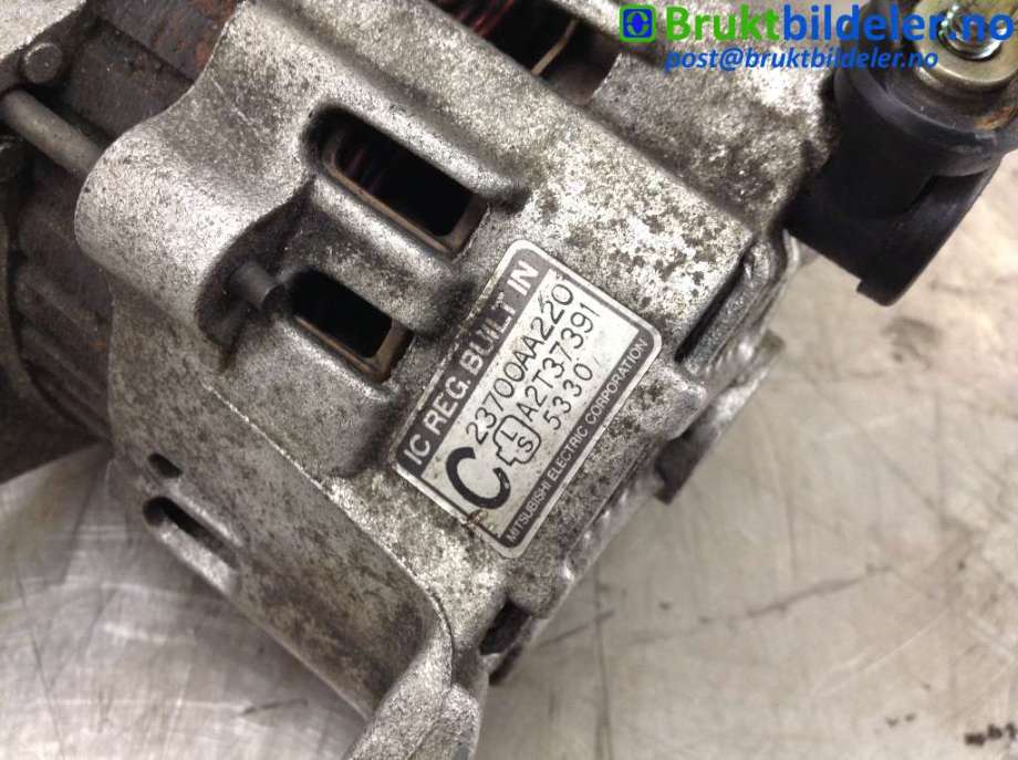 Dynamo til Subaru Legacy 1994-1998  (SUBARU Legacy II, 95-99, 2.2i|23700AA220|A2T37391|)