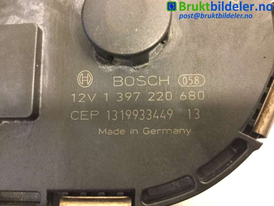 Viskermotor frontrute til Audi Q5 2012-2017 (Type I, Fase 2)  (AUDI|8R1 955 023 D|1 397 220 680|3 397 021 187)