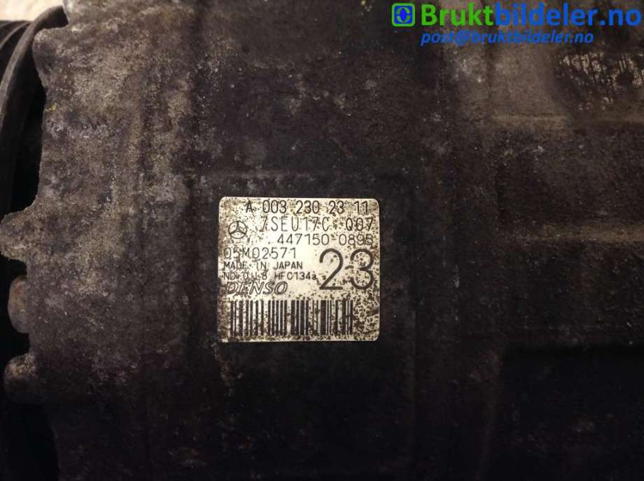 Aircondition kompressor til Mercedes Vito/Viano 2010-2014 (Fase 2) (W639) (W639) (MERCEDES|A 003 230 23 11|)