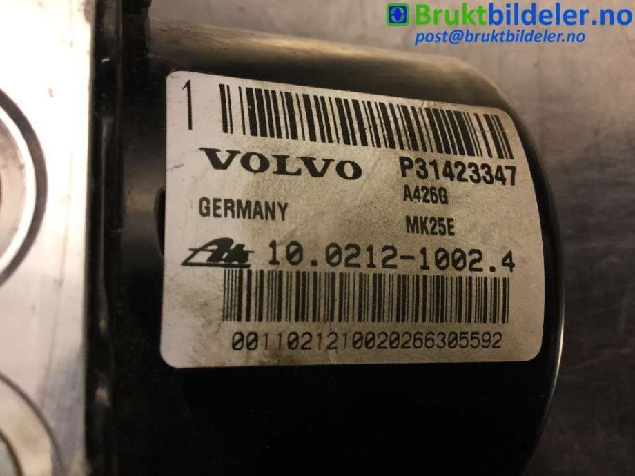 ABS sentral til Volvo V70 2014-2016 (Type III, Fase 2)  (VOLVO|P31423347|10.0212-1002.4|)