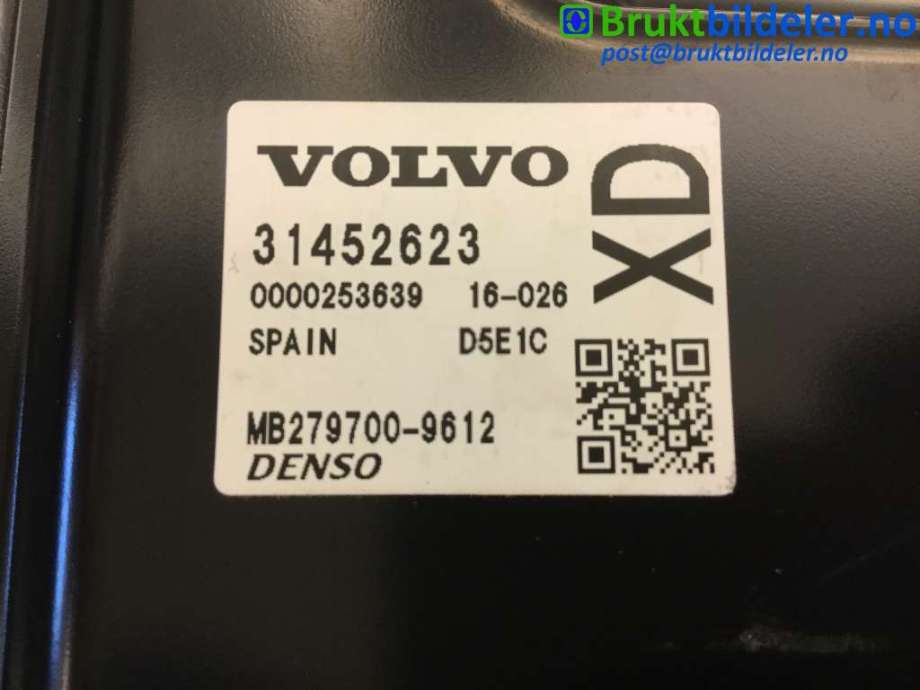 Styreenhet motor til Volvo V70 2014-2016 (Type III, Fase 2)  (VOLVO|31452623|MB279700-9612|)