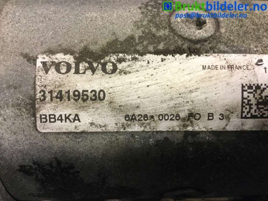 Starter diesel til Volvo V70 2014-2016 (Type III, Fase 2)  (VOLVO|31419530|)