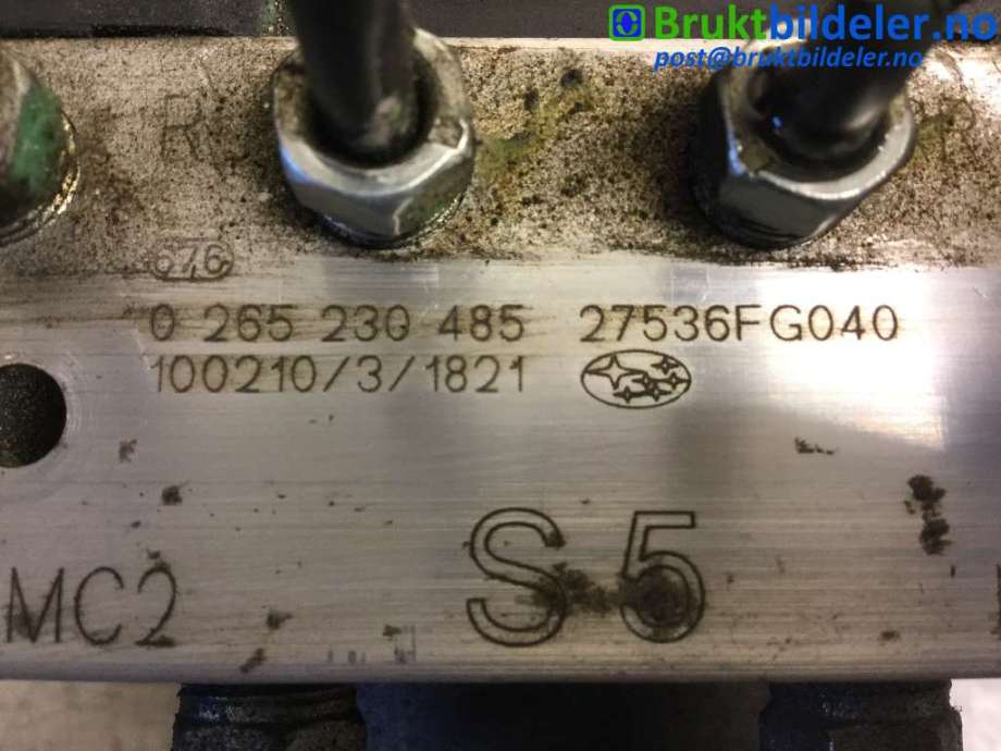 ABS sentral til Subaru Impreza 2008-2012 (Type III) (SUBARU|27536 FG040|0 265 230 485|0 265 951 130)
