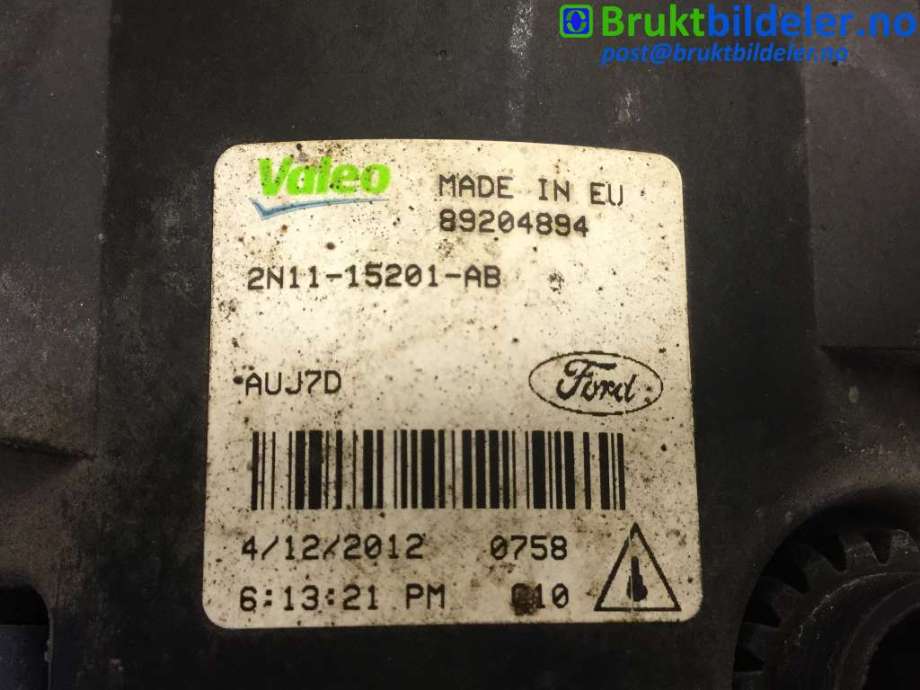 Tåkelykt høyre foran til Ford Focus 2011-2014 (Type III, Fase 1)  (FORD|2N11-15201-AB|89204894|)