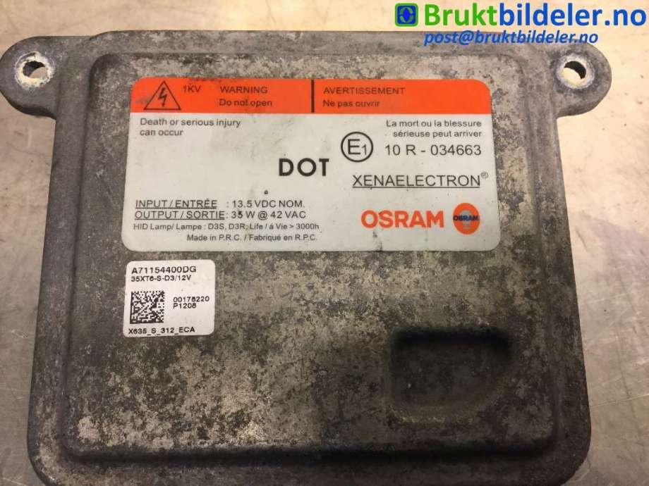 Styreenhet xenon/ballast til Ford Focus 2011-2014 (Type III, Fase 1)  (FORD||A71154400DG)