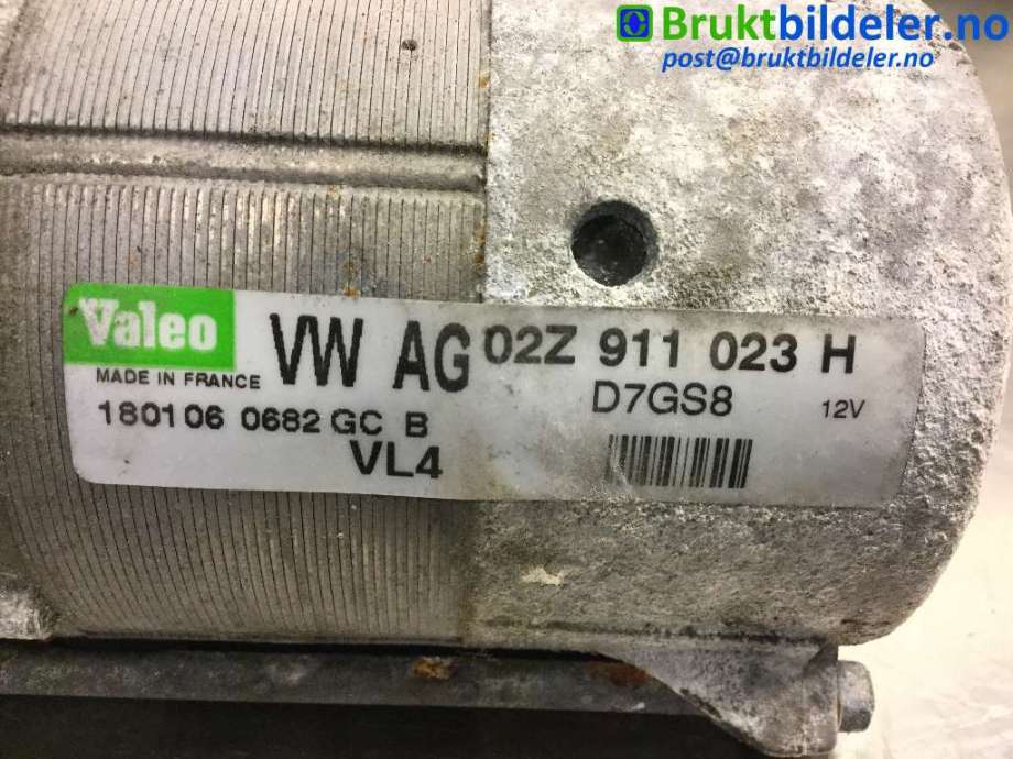 Starter diesel til VW Golf V, Combi 2003-2008  (VOLKSWAGEN|02Z 911 023 H|D7GS8|)
