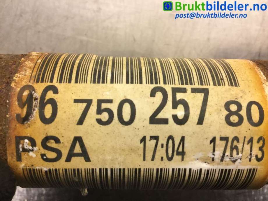 Drivaksel høyre foran til Citroën C4, Picasso 2013-2018 (Type II)  (CITROEN|96 750 257 80|)