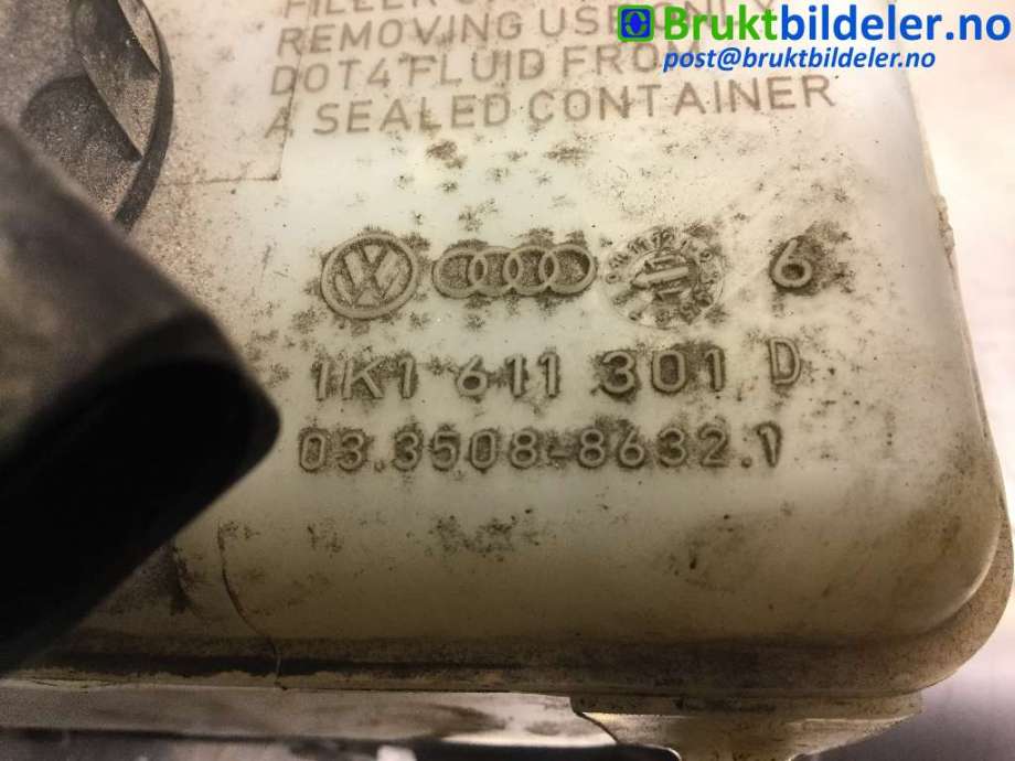 Bremsepumpe hoved til VW Touran 2010-2015 (Type I, Fase 3)  (VOLKSWAGEN|1K1 611 301 D|)