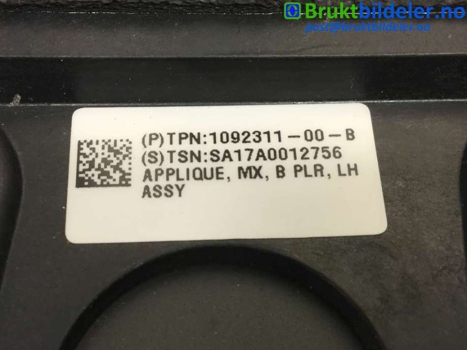 Kamera til Tesla Model X 2016-->> (TESLA|1092311-00-B||1069104-00-B)
