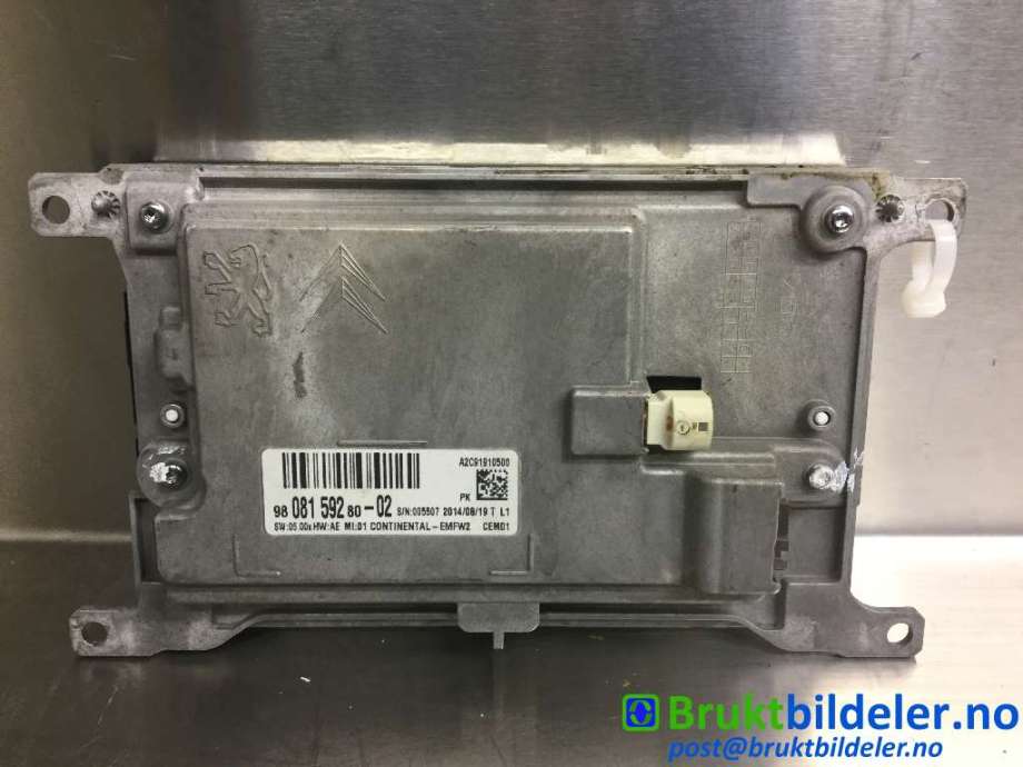 Instrument kjørecomputer til Peugeot 508 2014-2018 (Type I, Fase 2)  (PEUGEOT|98 081 59280-02|)