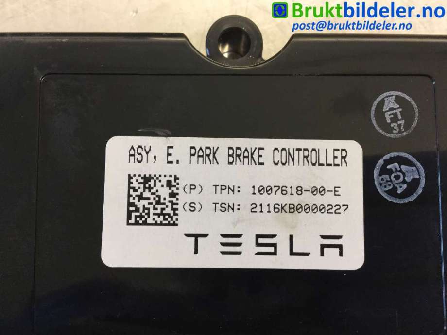 Styreenhet elektrisk parkbrems (EPB - Electric Parking Brake) til Tesla Model X 2016-->>  (TESLA|1007618-00-E|)