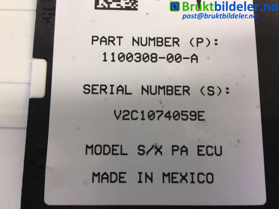 Styreenhet parkering til Tesla Model X 2016-->>  (TESLA|1100308-00-A|)
