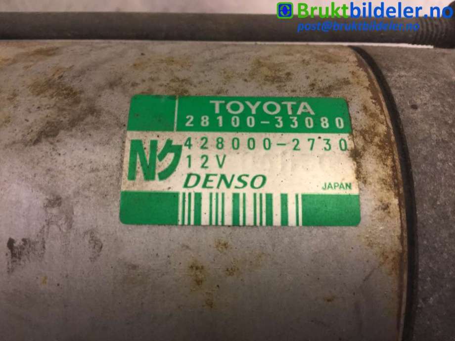 Starter diesel til Toyota Corolla 2002-2007  (TOYOTA|28100-33080|428000-2730|)
