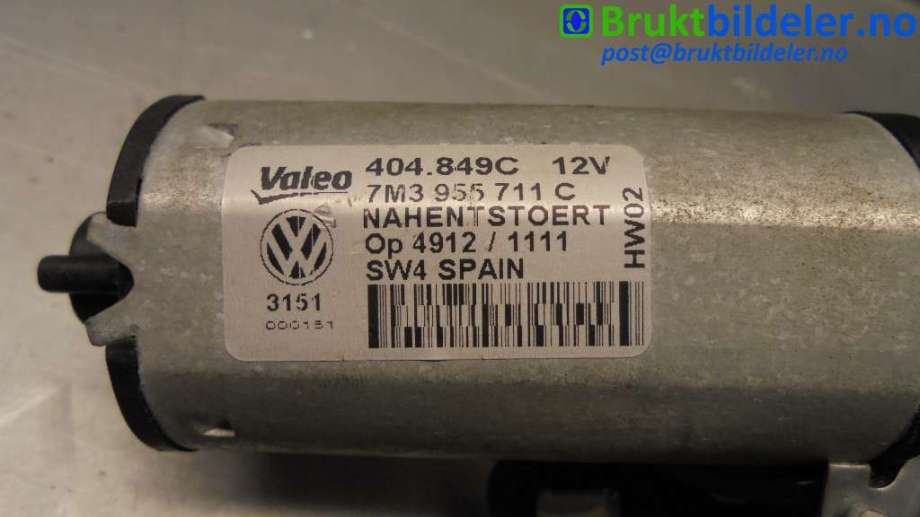 Viskermotor bakrute til Ford Galaxy 2001-2006 (Type II)  (FORD|7M3 955 711 C|)