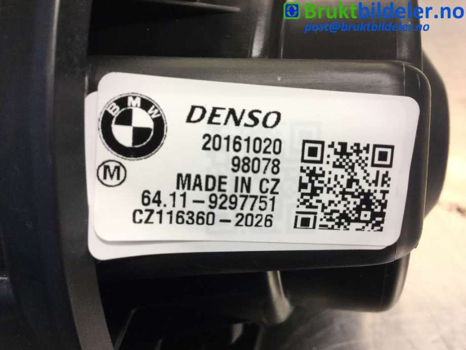 Varmeapparat motor til BMW i3 2013-2022 (BMW|6411 9 297 751|CZ116360-2026|)
