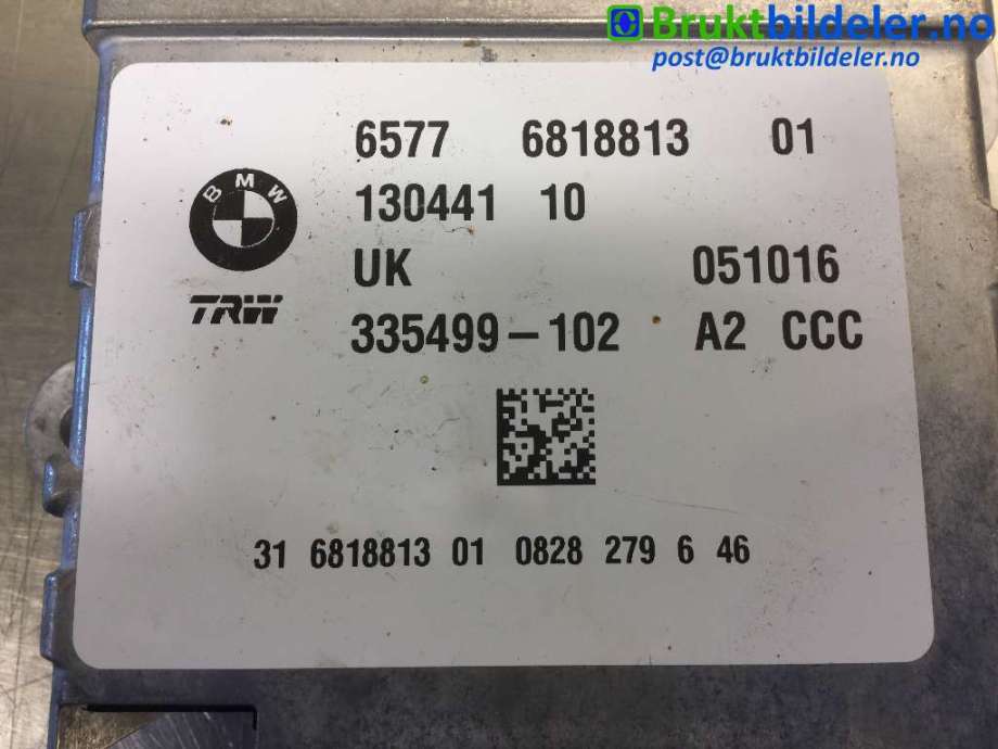 Airbag elektronikk til BMW i3 2013-2022  (BMW|65 77 6 818 813-01|335499-102|)