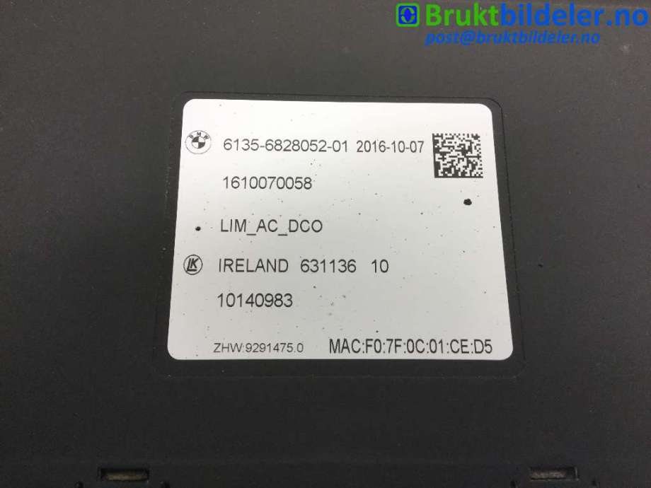 Styreenhet diverse til BMW i3 2013-2022 (BMW|6135 6 828 052|)