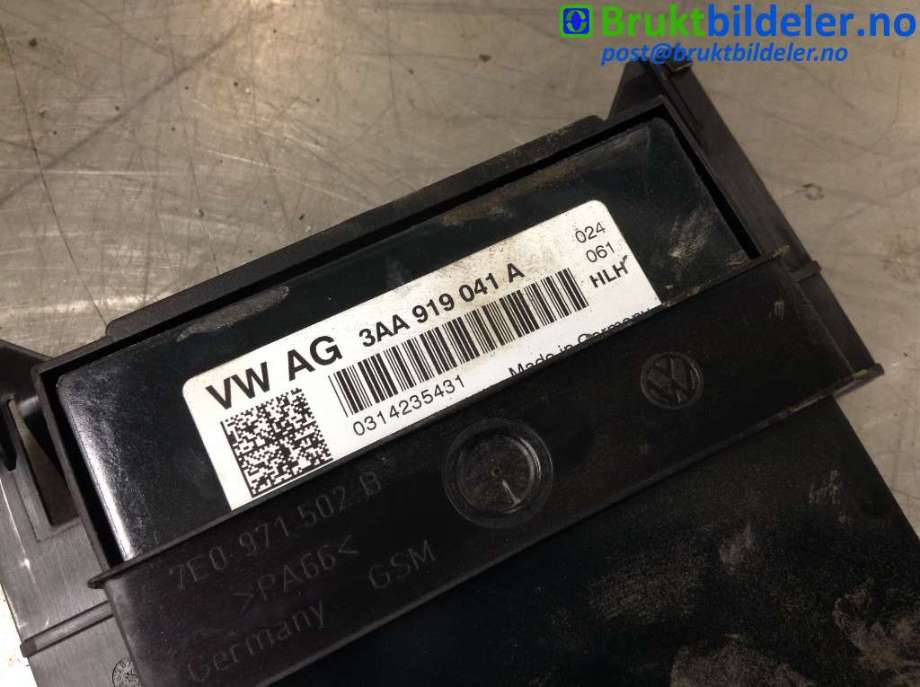 Styreenhet diverse til VW Transporter / Caravelle 2009-2015 (Fase 2) (T5) (T5) (VOLKSWAGEN|3AA 919 041 A|0314235431|)