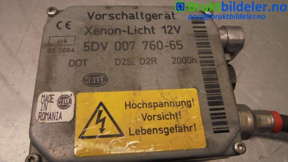 Styreenhet xenon/ballast til BMW 5-Serie 1996-2003 (E39) (E39) (BMW|5DV 007 760-65/|)