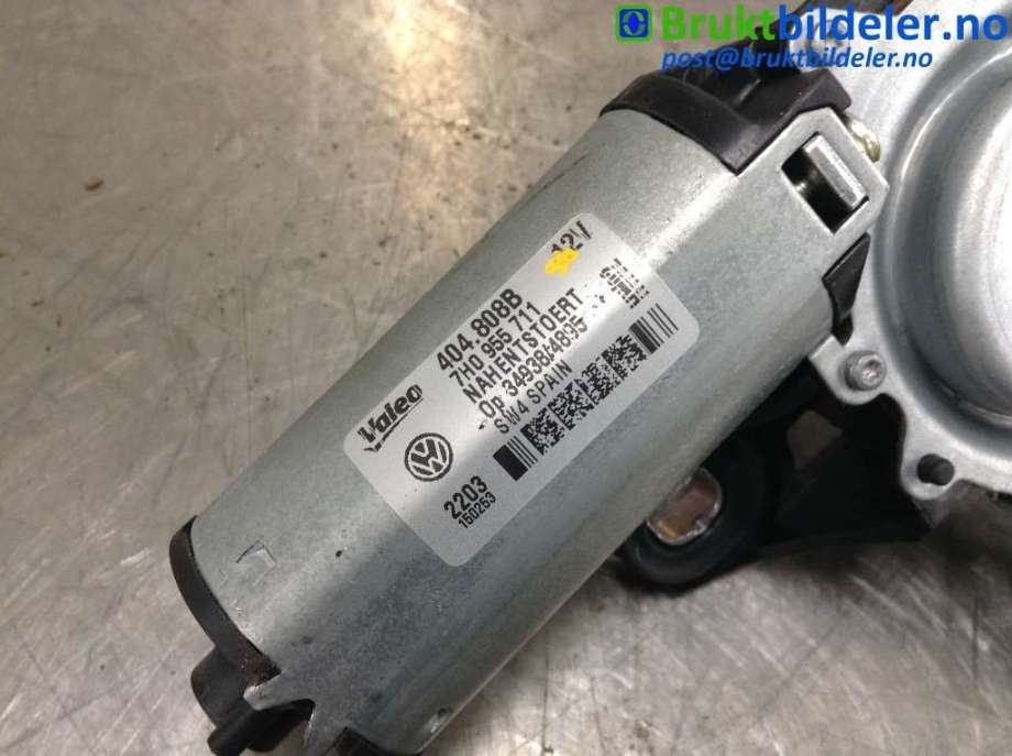 Viskermotor bakrute til VW Transporter / Caravelle 2009-2015 (Fase 2) (T5) (T5) (VOLKSWAGEN|7H0 955 711|404.808B|)