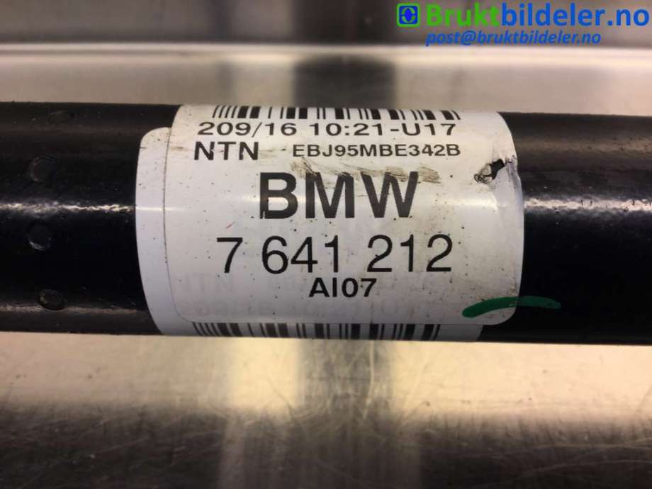 Drivaksel høyre bak, elbil til BMW i3 2013-2022  (BMW|7 641 212|)