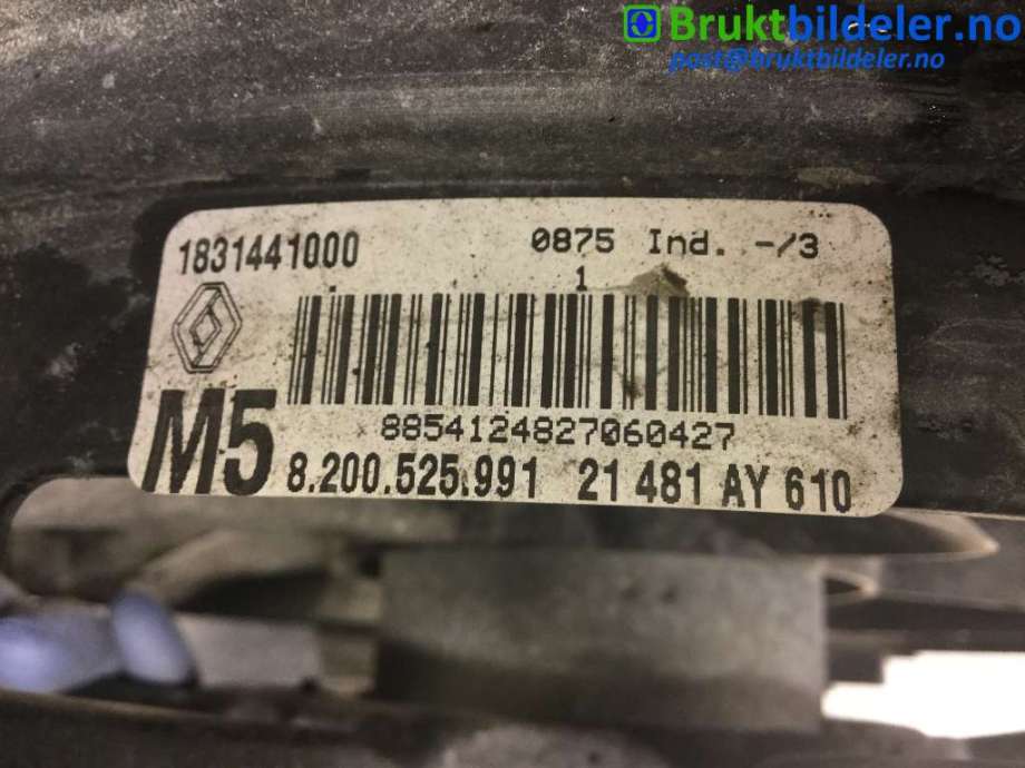 Kjølevifte til Renault Modus 2006-2008 (RENAULT|8200525991|)