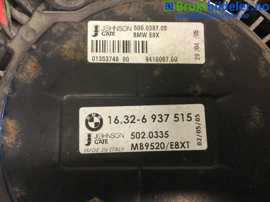 Kjølevifte til BMW 3-Serie 2005-2011 (E90/E91/E92/E93) (E90/E91/E92/E93) (BMW|16 32-6 937 515|500.0387.05|)